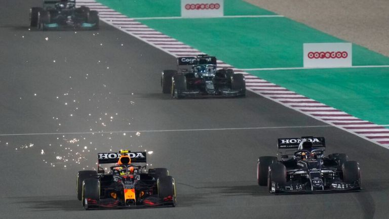 Checo Pérez en el Gran Premio de Qatar