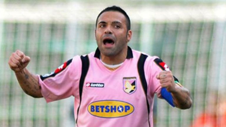 Fabrizio Miccoli en un juego del Palermo