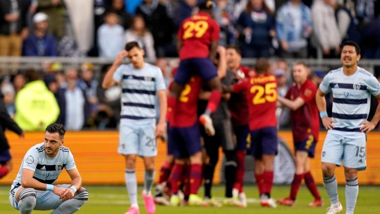 Real Salt Lake celebra ante el Sporting de Kansas City en las Semifinales de la MLS