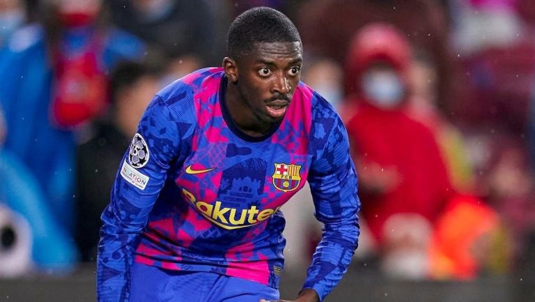 Osumane Dembélé jugando con el Barcelona en LaLiga