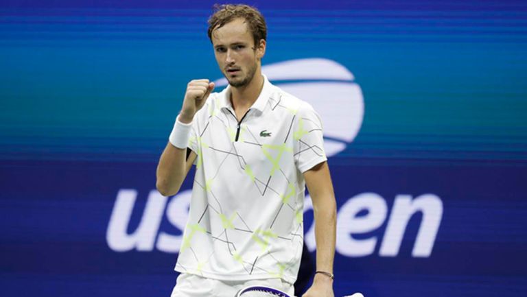 Daniil Medvedev durante un torneo de la ATP