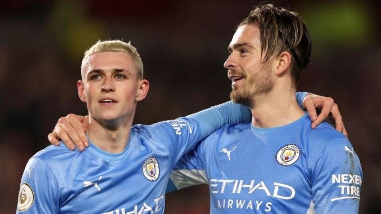 Phil Foden y Grealish con el Manchester City