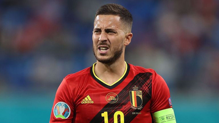 Hazard se lamenta en juego con Bélgica