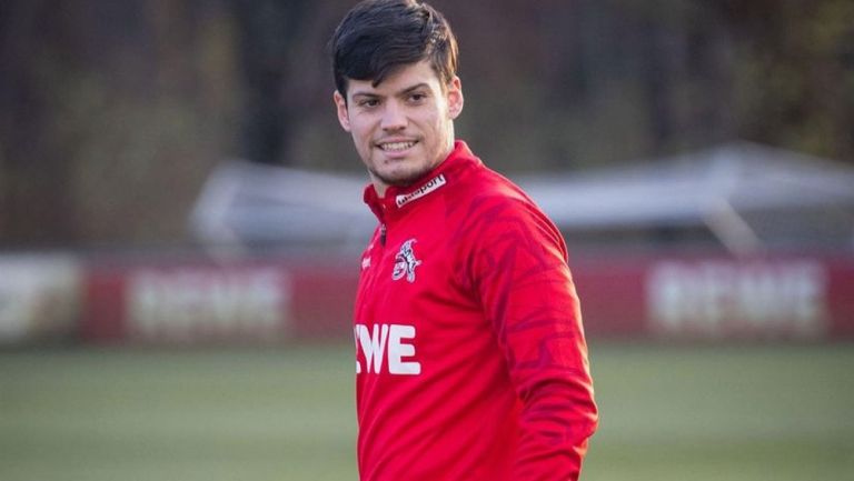 Jorge Meré entrenando con el equipo Colonia de la Bundesliga