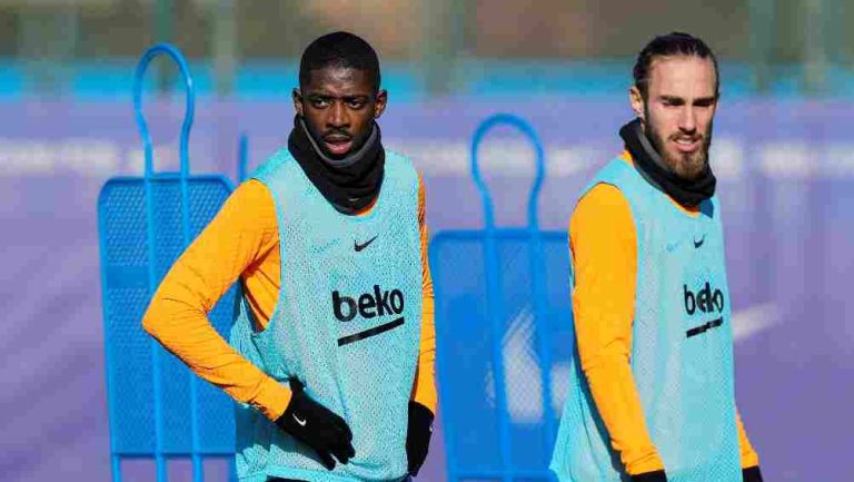 Dembélé en entrenamiento 