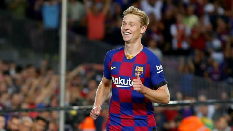 Frenkie De Jong reacciona con el Barcelona