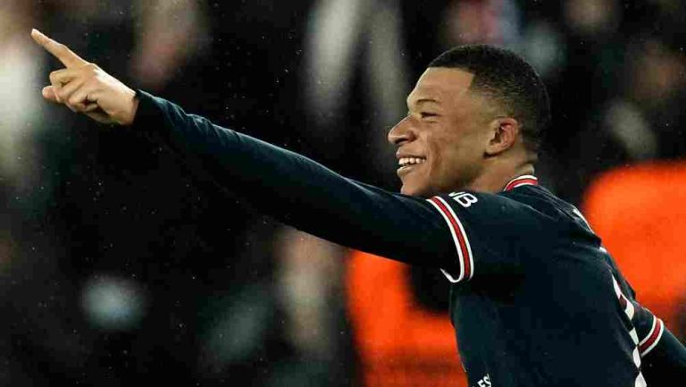 Kylian Mbappé celebrando su gol ante Real Madrid 