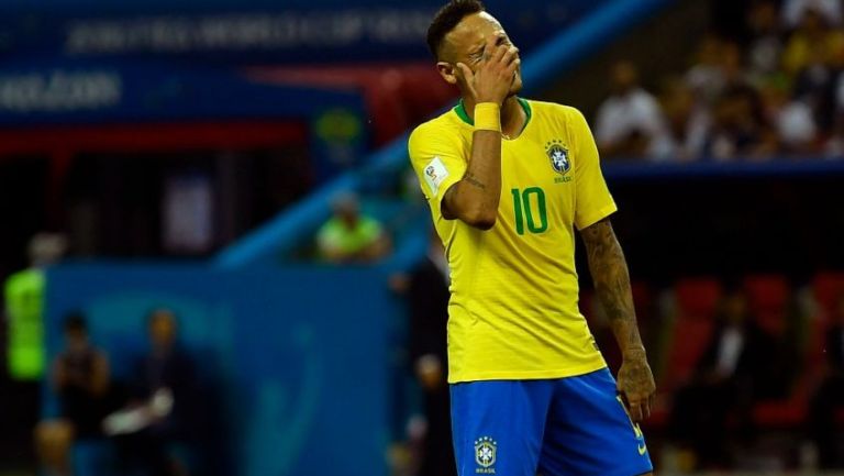 Neymar en lamento durante el Mundial de Rusia 2018