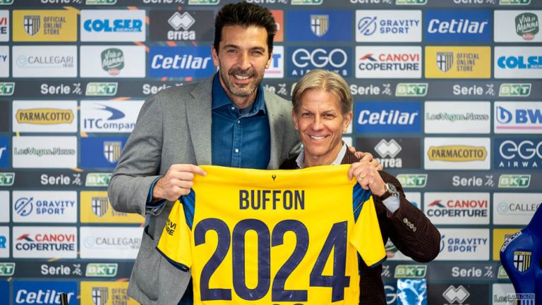 Gianluigi Buffon, en presentación de renovación