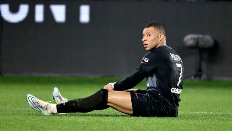 Kylian Mbappé en un partido del PSG 