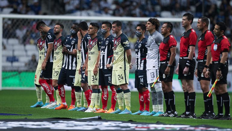 Jugadores de Rayados y América previo a su partido 