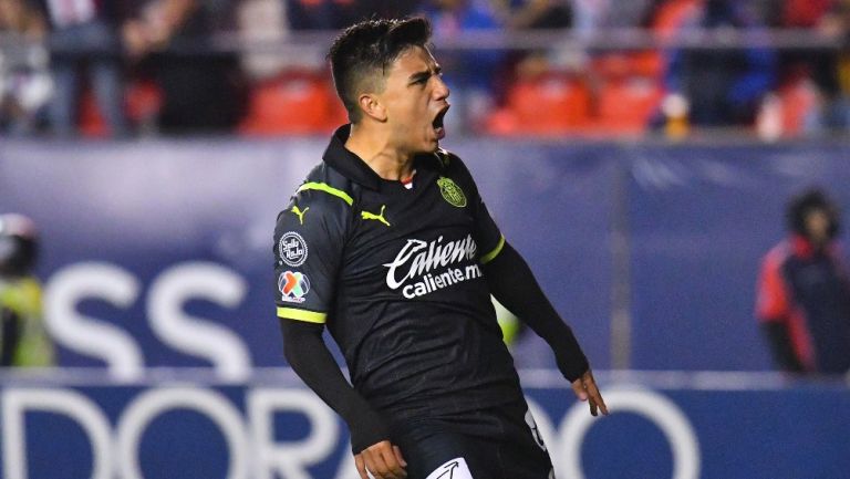 Fernando Beltrán durante un partido con Chivas