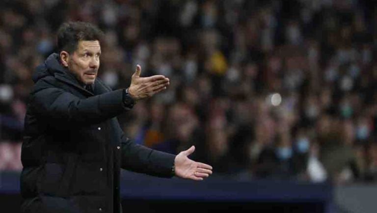 Diego Simeone en empate vs Manchester United 