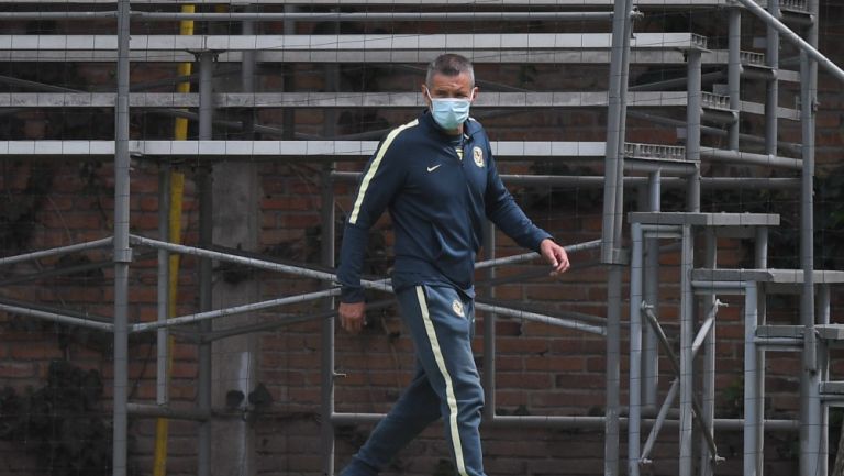 Alfredo Tena durante un partido del América Sub 20