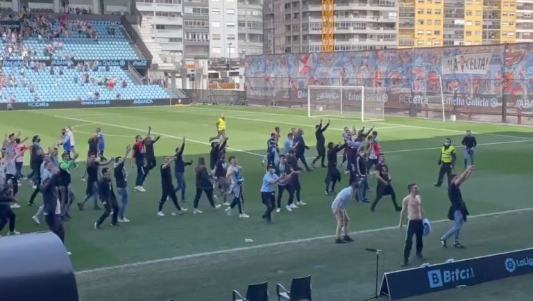 Conato de bronca en el futbol español