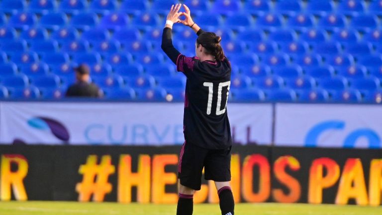 Marcelo Flores celebrando un gol con México Sub 20