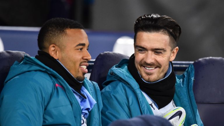 Gabriel Jesus y Grealish en el partido vs Atlético de Madrid