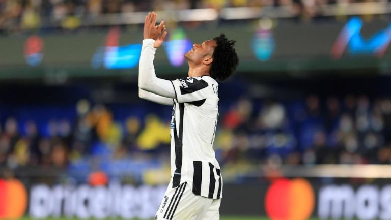 Juan Cuadrado durante un partido con la Juventus