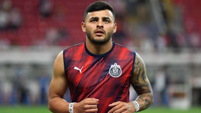 Alexis Vega, delantero de las Chivas Rayadas del Guadalajara