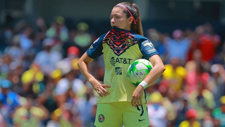 Katty Martínez, delantera de las Águilas Femenil