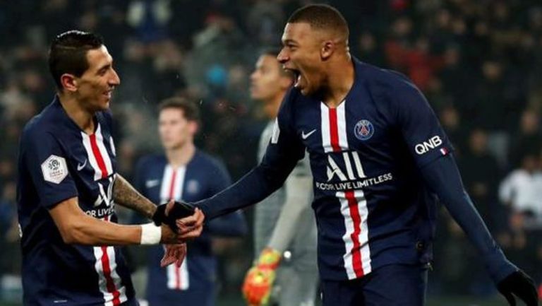 Di María y Mbappé con el PSG