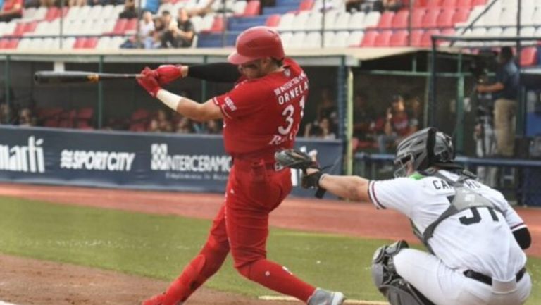 Diablos Rojos: Igualó la Serie ante Sultanes con dos cuadrangulares de Julián Ornelas