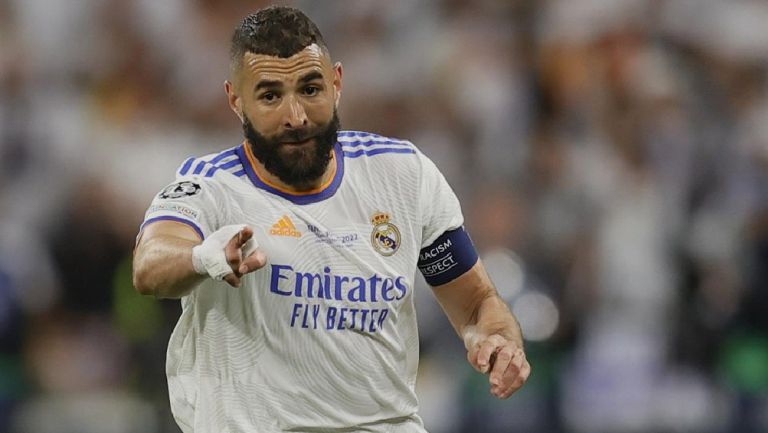 Benzema jugando con el Real Madrid la Final de Champions League