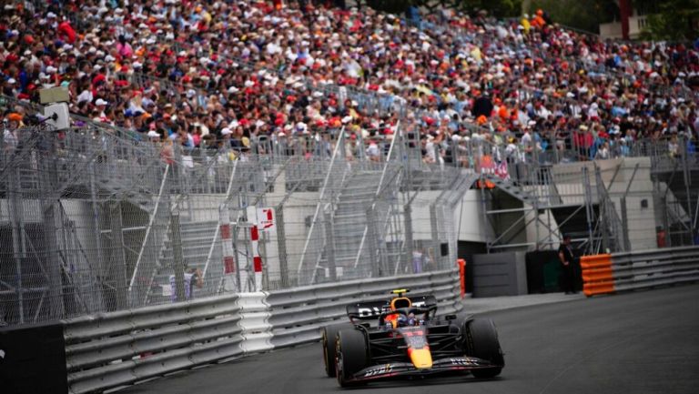 Checo Pérez en el GP de Mónaco