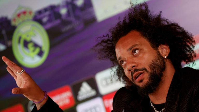 Marcelo en su despedida del Real Madrid