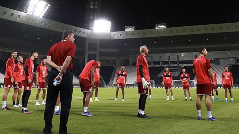 Selección de Costa Rica en entrenamiento