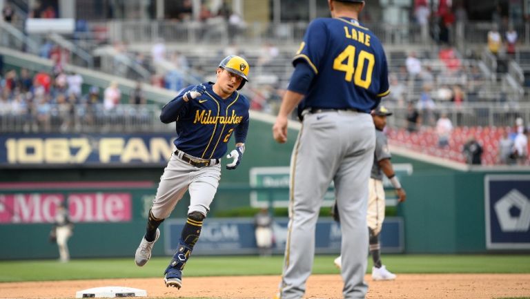 Luis Urías: Cuadrangular del mexicano no evitó derrota de Brewers ante Nationals