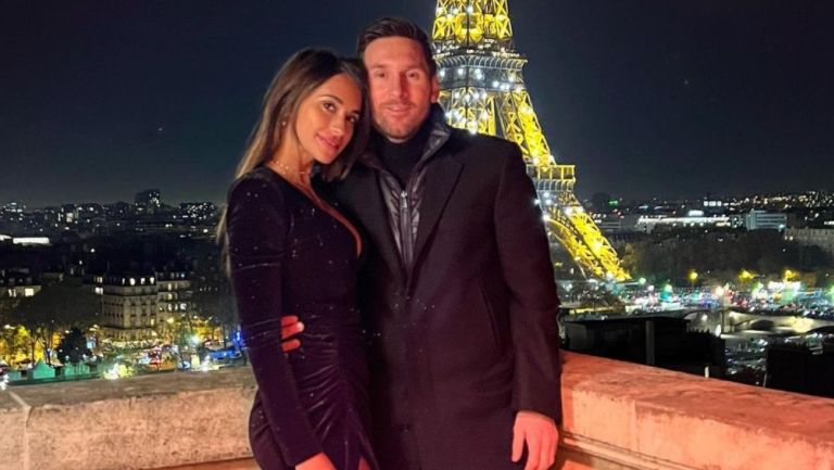 Messi y Antonela en París, Francia