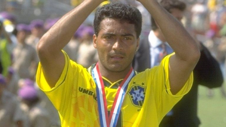 Romario cuando jugaba para Brasil