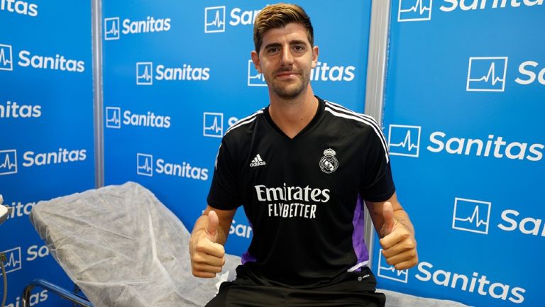 Courtois reportó con el Real Madrid