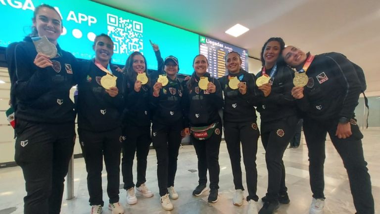 Jugadoras de la Selección Mexicana de Flag Football 