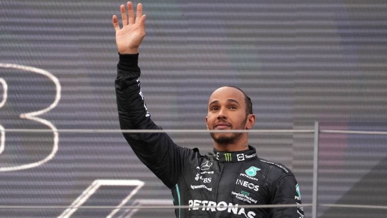 Lewis Hamilton tras el podio en el GP de Austria