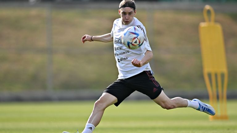 Marcelo Flores con la Selección Mexicana