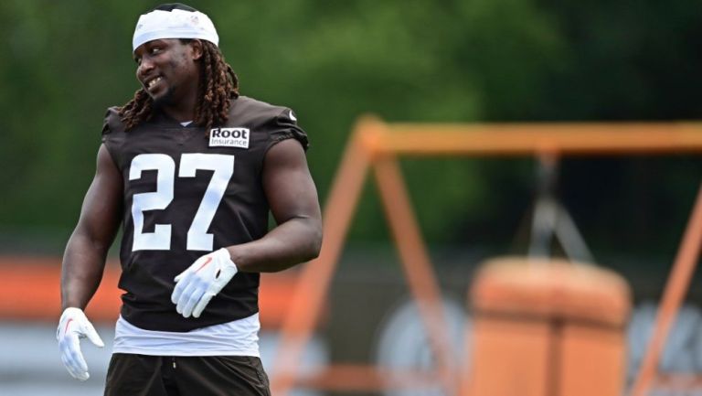 El corredor de los Cleveland Browns Kareem Hunt