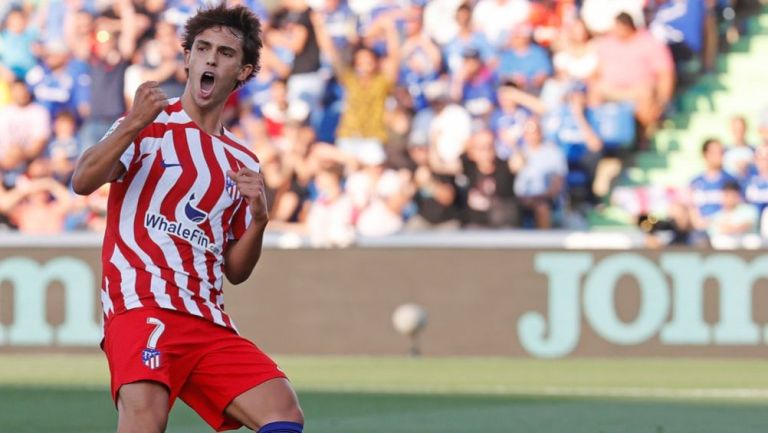 Joao Félix en festejo con el Atleti