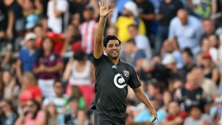 Carlos Vela con la MLS durante el All Star Game 2022