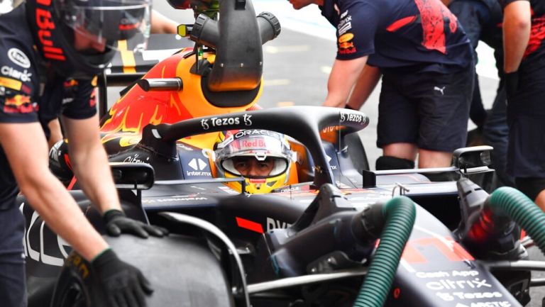 Checo Pérez en el GP de Bélgica