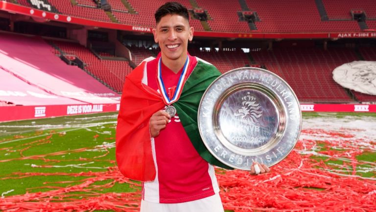 Edson Álvarez tras ganar la liga con Ajax