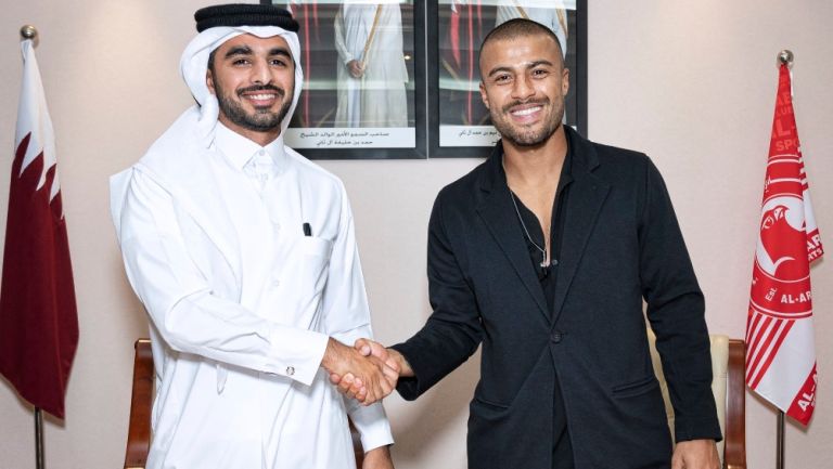 Rafinha en su llegada a el Al Arabi