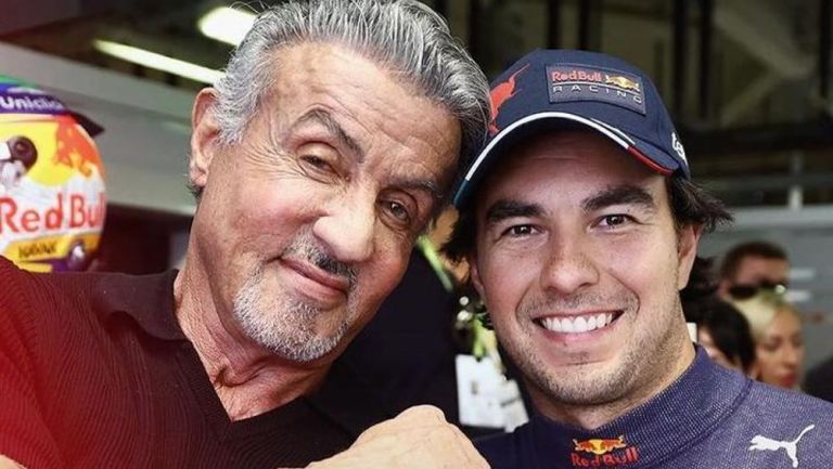 Sylvester Stallone y Checo Pérez