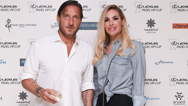 Totti y Blasi en un evento 