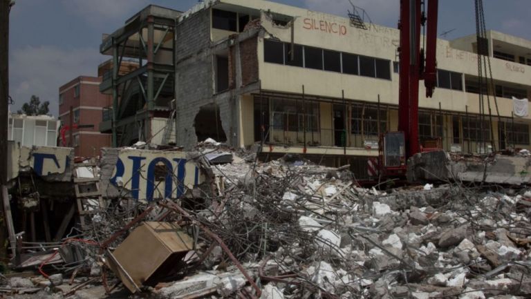 Colegio Rebsamen tras el sismo de 2017