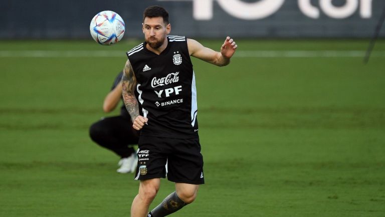 Messi con la Selección de Argentina