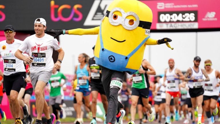 Un Minion corrió el Maratón de Londres 