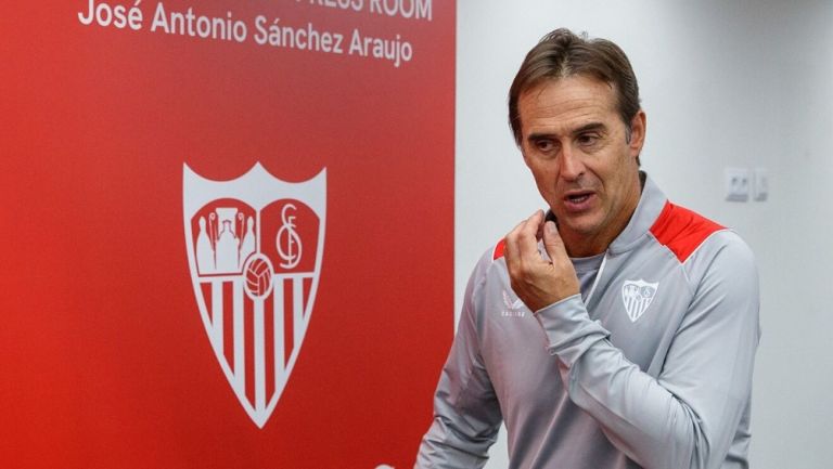 Lopetegui en un partido de Sevilla