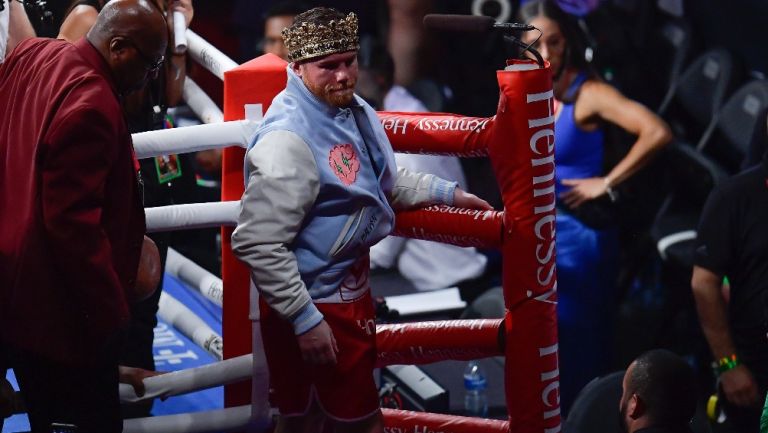 Canelo Álvarez en su pelea contra GGG